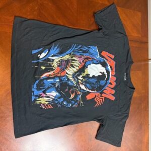 Venom Marvel Graphic T Shirt Black Comic Superhero Tee‎ Mens L